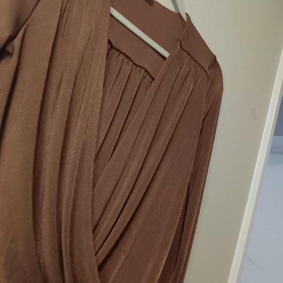 Free People Chocolate Brown Long Sleeve Bodysuit - Picture 15 of 16